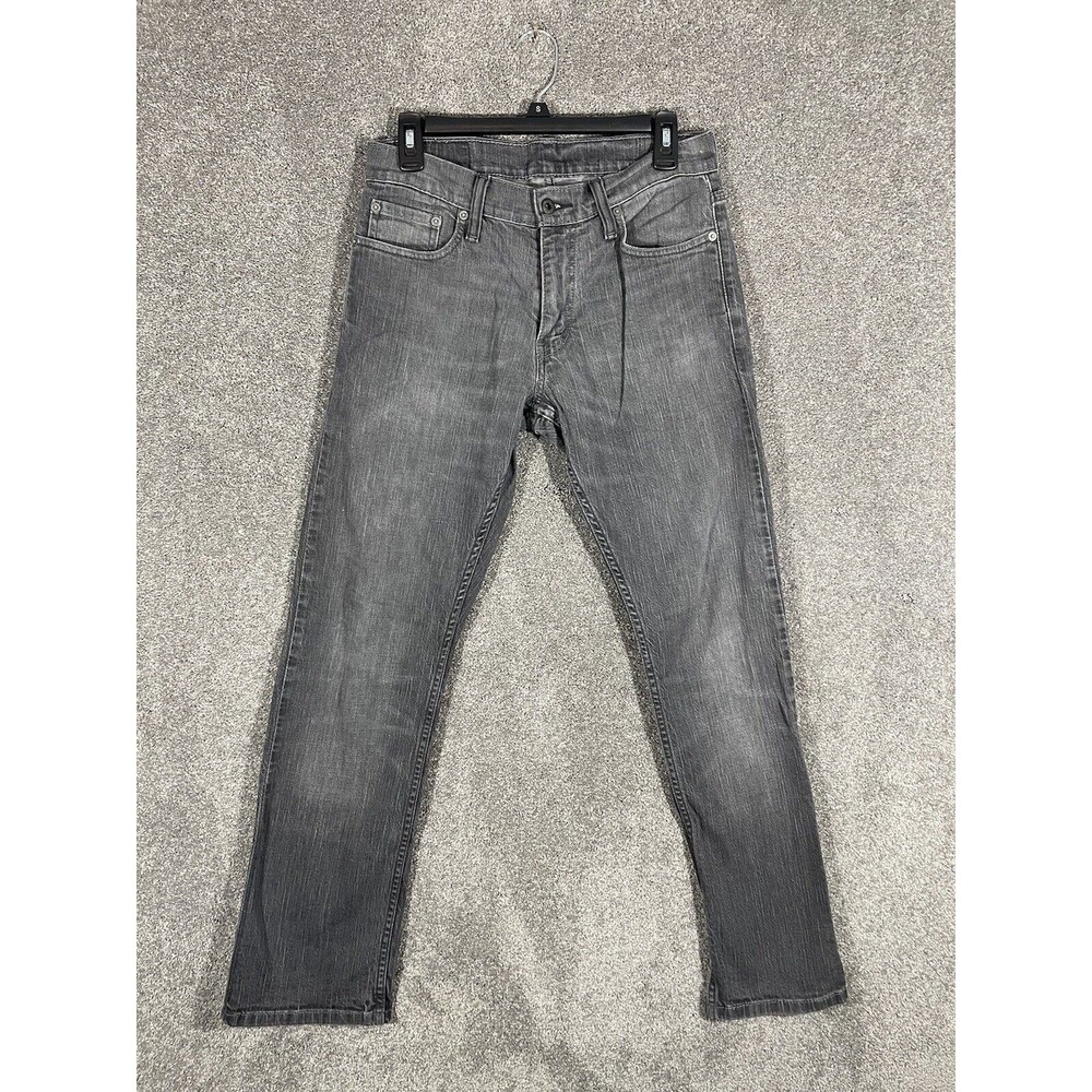Levi's 514 Men’s Slim Fit Straight Leg  Jeans 30x30 Black Gray Denim Pants